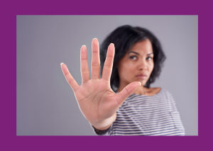 What to Do When a Client Tries to Poach Your Cleaner. A lady holding up her hand in a stop sign. Maid In Business blog.